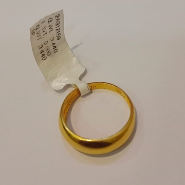 Yellow gold  22k band plain rings