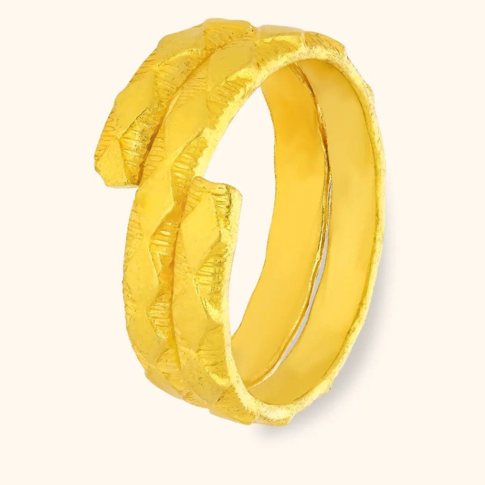 Buy Bijou Karat 1 x Burma Bilezik Üclü 24 K Gold-Plated Burma Bracelet,  Width 0.5 cm, Diameter 6.8 cm Online at desertcartINDIA